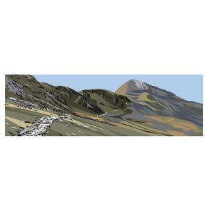 Panoramic - The Pyg Track towards Crib Goch